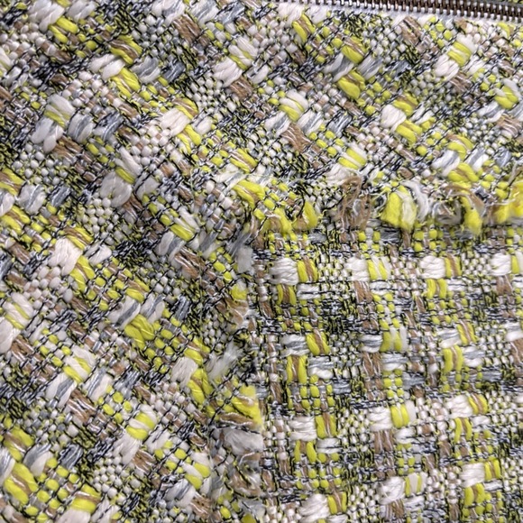 Coldwater Creek Women's Tweed Jacket‎ Size 12 Zipper Front Green Career Casual - Picture 11 of 11